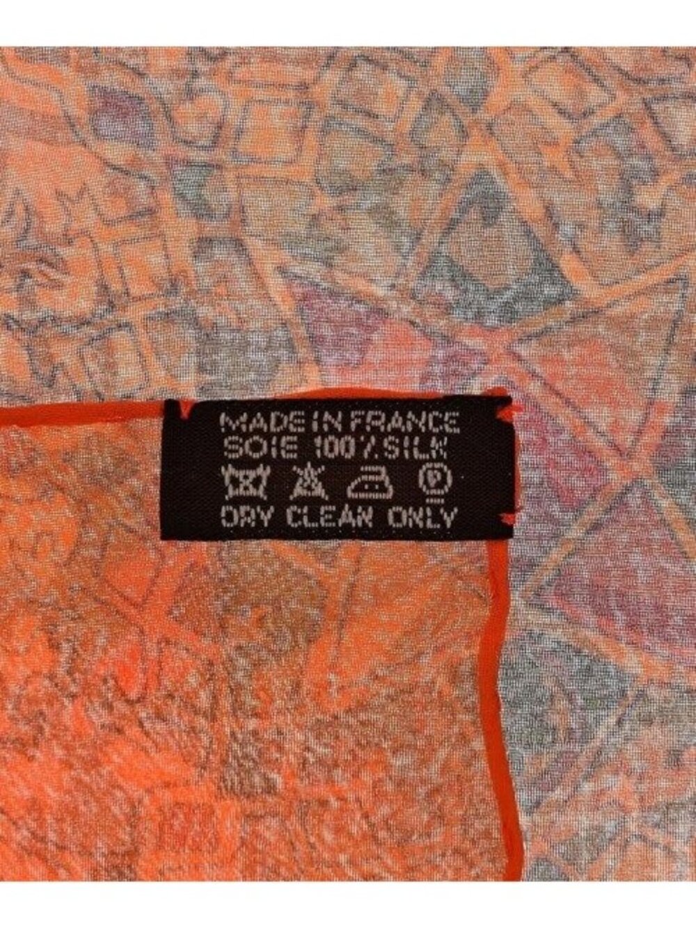 Hermes Bandana Scarf Orange - Picture 7 of 7